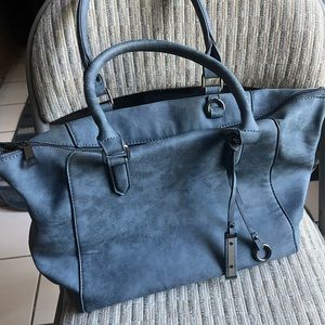 Blue Just Fab Satchel style Pocket Book